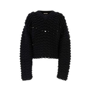 Namacheko Men Black Wool Blend Sweater